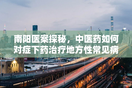 南阳医案探秘，中医药如何对症下药治疗地方性常见病？