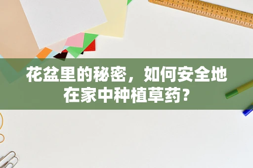 花盆里的秘密，如何安全地在家中种植草药？