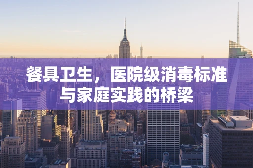 餐具卫生，医院级消毒标准与家庭实践的桥梁