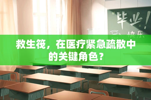 救生筏，在医疗紧急疏散中的关键角色？