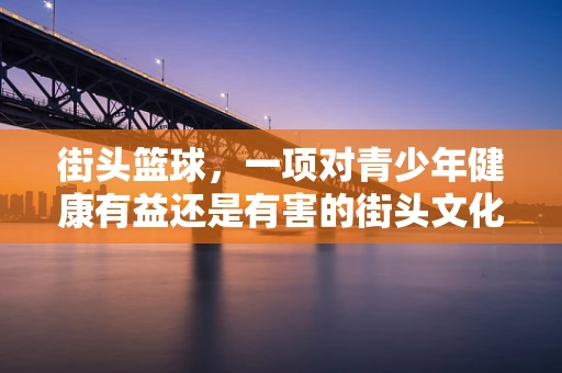 街头篮球，一项对青少年健康有益还是有害的街头文化？