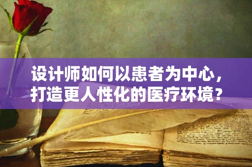 设计师如何以患者为中心，打造更人性化的医疗环境？
