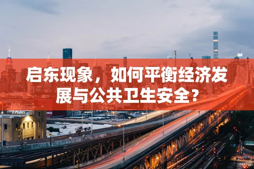 启东现象，如何平衡经济发展与公共卫生安全？