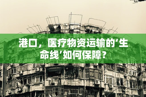 港口，医疗物资运输的‘生命线’如何保障？