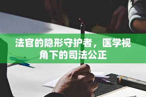 法官的隐形守护者，医学视角下的司法公正