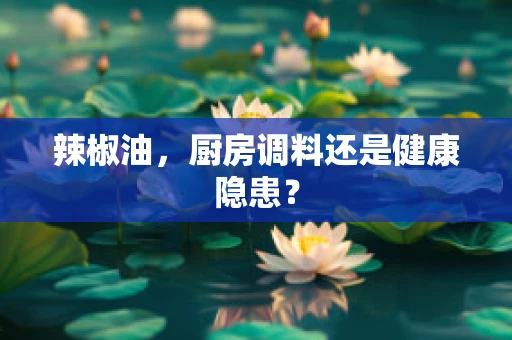 辣椒油，厨房调料还是健康隐患？