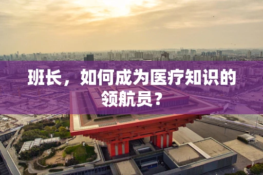 班长，如何成为医疗知识的领航员？