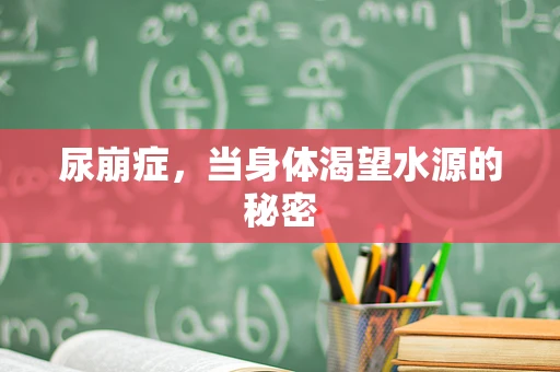 尿崩症，当身体渴望水源的秘密