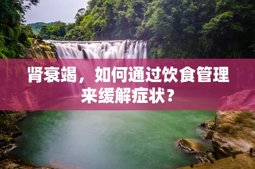 肾衰竭，如何通过饮食管理来缓解症状？