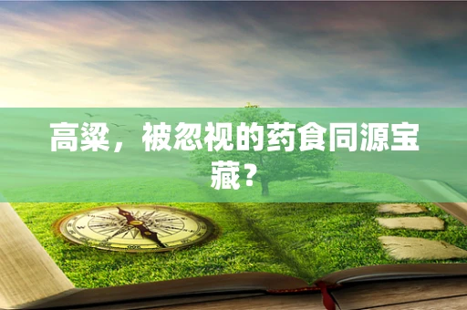 高粱，被忽视的药食同源宝藏？