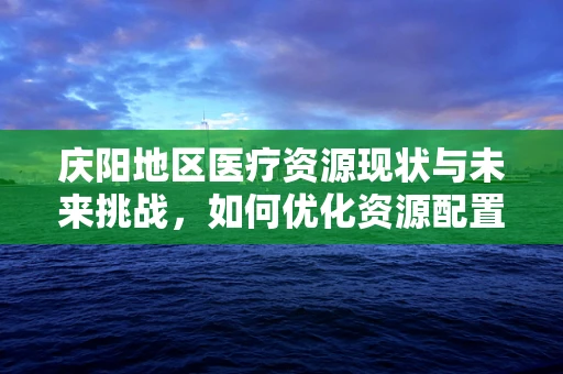 庆阳地区医疗资源现状与未来挑战，如何优化资源配置以应对？