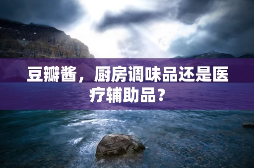 豆瓣酱，厨房调味品还是医疗辅助品？
