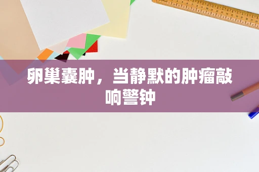 卵巢囊肿，当静默的肿瘤敲响警钟