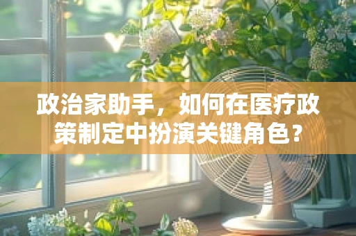 政治家助手，如何在医疗政策制定中扮演关键角色？