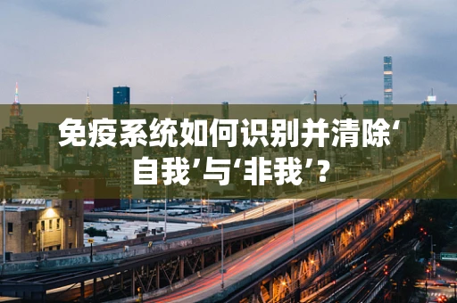 免疫系统如何识别并清除‘自我’与‘非我’？