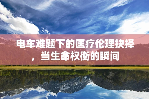 电车难题下的医疗伦理抉择，当生命权衡的瞬间
