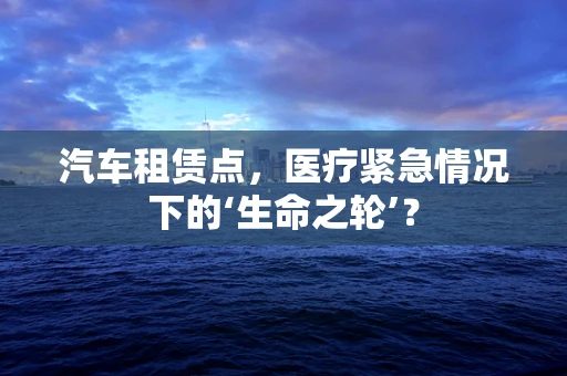 汽车租赁点，医疗紧急情况下的‘生命之轮’？