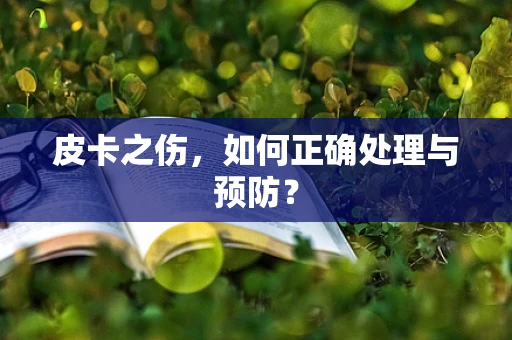 皮卡之伤，如何正确处理与预防？