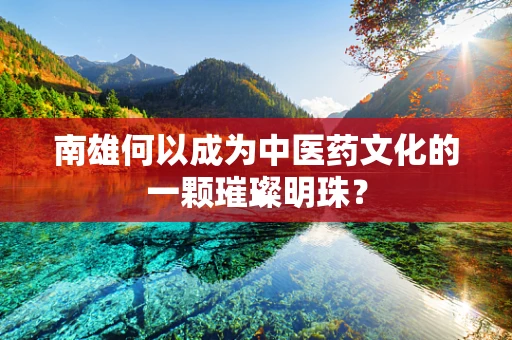 南雄何以成为中医药文化的一颗璀璨明珠？