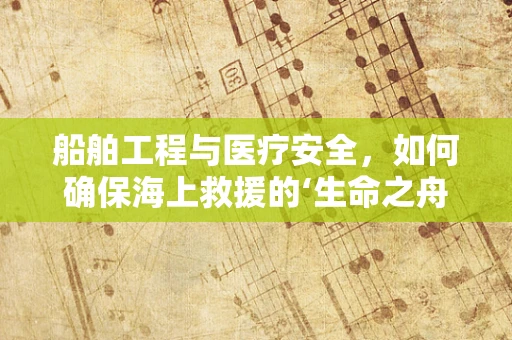 船舶工程与医疗安全，如何确保海上救援的‘生命之舟’稳固可靠？