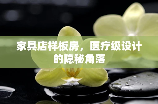 家具店样板房，医疗级设计的隐秘角落