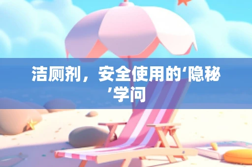 洁厕剂，安全使用的‘隐秘’学问