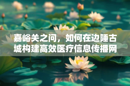 嘉峪关之问，如何在边陲古城构建高效医疗信息传播网？