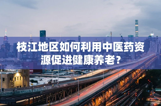 枝江地区如何利用中医药资源促进健康养老？