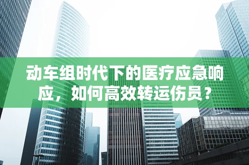 动车组时代下的医疗应急响应，如何高效转运伤员？