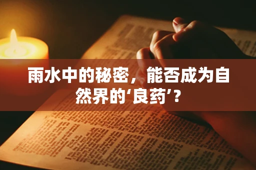 雨水中的秘密，能否成为自然界的‘良药’？