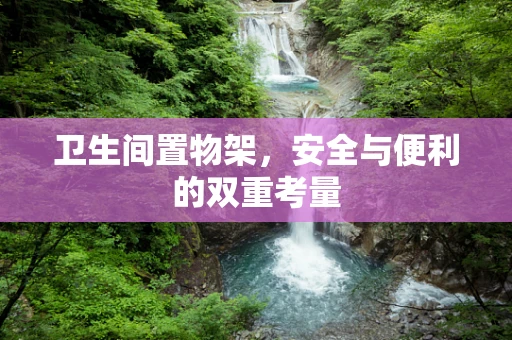卫生间置物架，安全与便利的双重考量