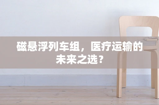 磁悬浮列车组，医疗运输的未来之选？