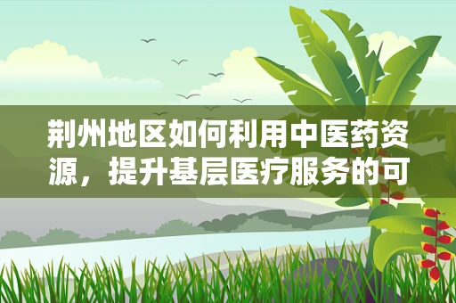 荆州地区如何利用中医药资源，提升基层医疗服务的可及性与质量？