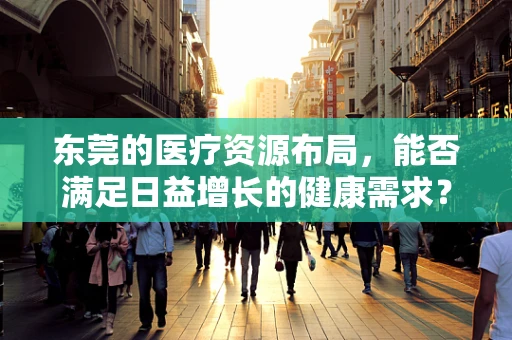 东莞的医疗资源布局，能否满足日益增长的健康需求？