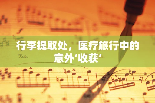 行李提取处，医疗旅行中的意外‘收获’