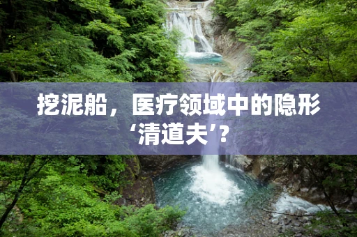 挖泥船，医疗领域中的隐形‘清道夫’？