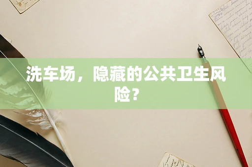 洗车场，隐藏的公共卫生风险？