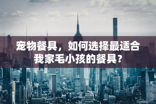 宠物餐具，如何选择最适合我家毛小孩的餐具？