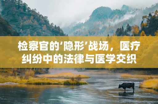 检察官的‘隐形’战场，医疗纠纷中的法律与医学交织