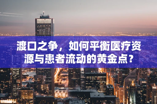 渡口之争，如何平衡医疗资源与患者流动的黄金点？
