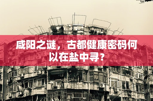 咸阳之谜，古都健康密码何以在盐中寻？