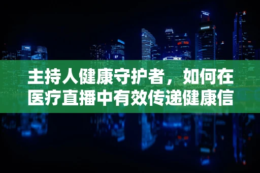主持人健康守护者，如何在医疗直播中有效传递健康信息？