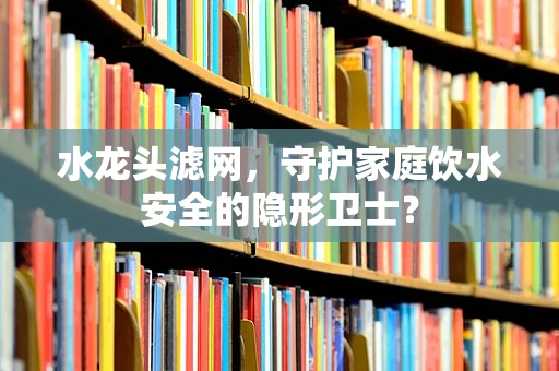 水龙头滤网，守护家庭饮水安全的隐形卫士？