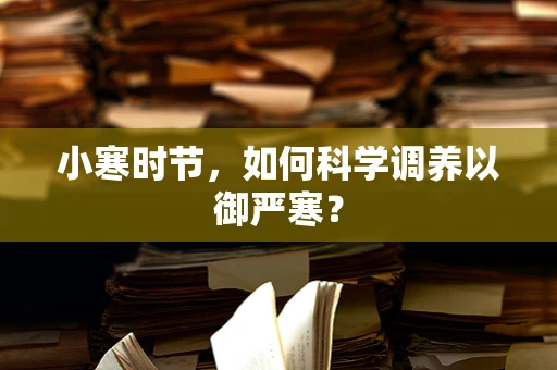 小寒时节，如何科学调养以御严寒？