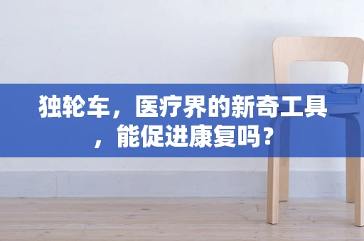 独轮车，医疗界的新奇工具，能促进康复吗？