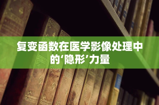 复变函数在医学影像处理中的‘隐形’力量