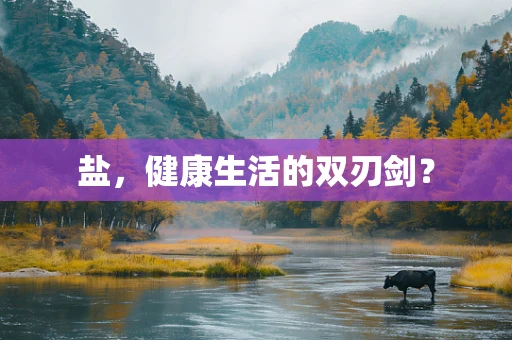 盐，健康生活的双刃剑？