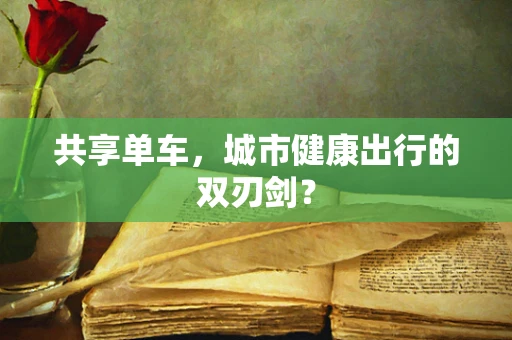 共享单车，城市健康出行的双刃剑？
