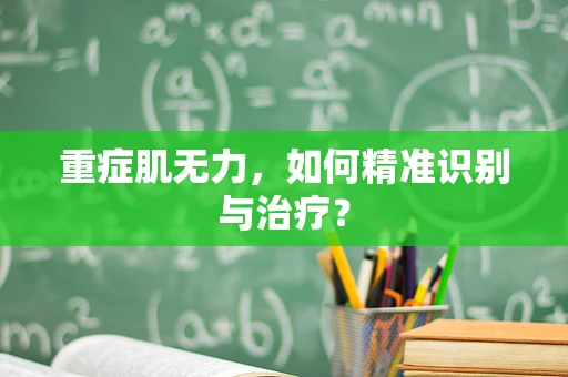 重症肌无力，如何精准识别与治疗？