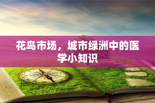 花鸟市场，城市绿洲中的医学小知识